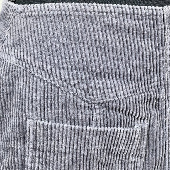 Mittoshop • Gray Corduroy Mini Skirt with Fringe Hem Line • Size: Small (NWOT) - Picture 7 of 9